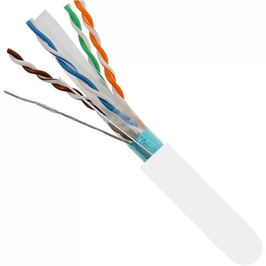 Cat6a Riser Rated Cable | Shielded F/UTP | Solid Bare Copper | 1000 Ft