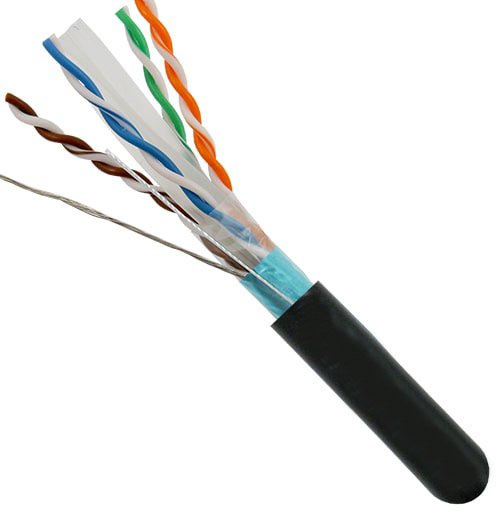 Cat6a Shielded F/UTP Riser (CMR) 1000FT Cable in Different Colors