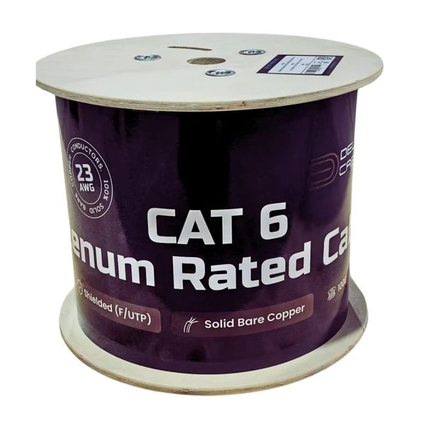 ETL Listed Cat6 F/UTP CMP 100% Solid Bare Copper Ethernet Cable