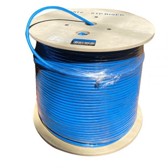 Cat6 Shielded Riser F/UTP 1000ft Solid Bare Copper Cable