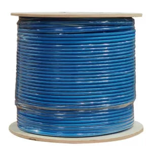 Cat6 Plenum Rated Cable | Shielded F/UTP | 1000 Ft