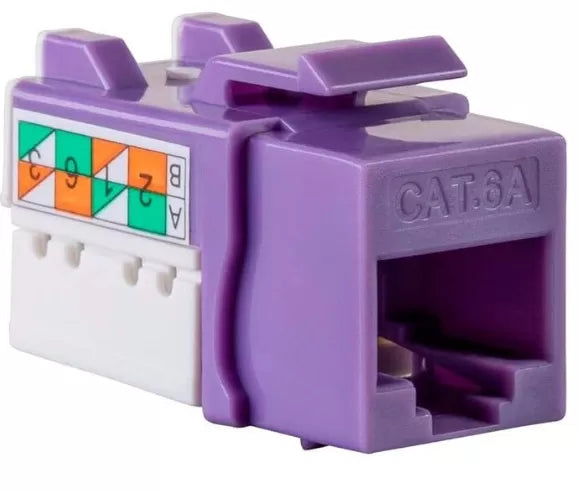 CAT6A Punch Down Keystone Jack 1 PC | Unshielded
