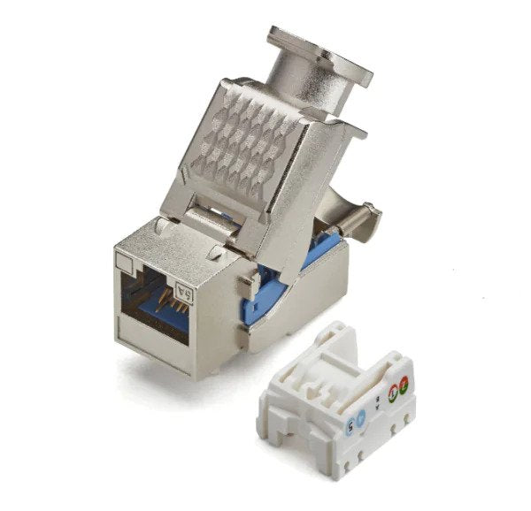 Cat6A Toolless Keystone Jack Pack of 10pcs | Shielded 