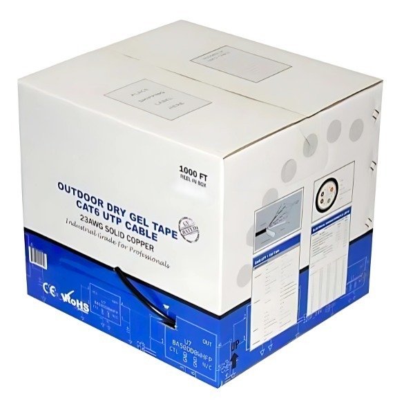 Cat6 Outdoor Unshielded Dry Gel Tape 550MHz Cable - 1000ft