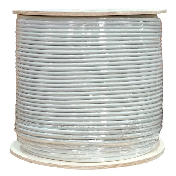 Cat7 Plenum-Rated Cable, Shielded (S/FTP), Solid Bare Copper, 1000 Ft