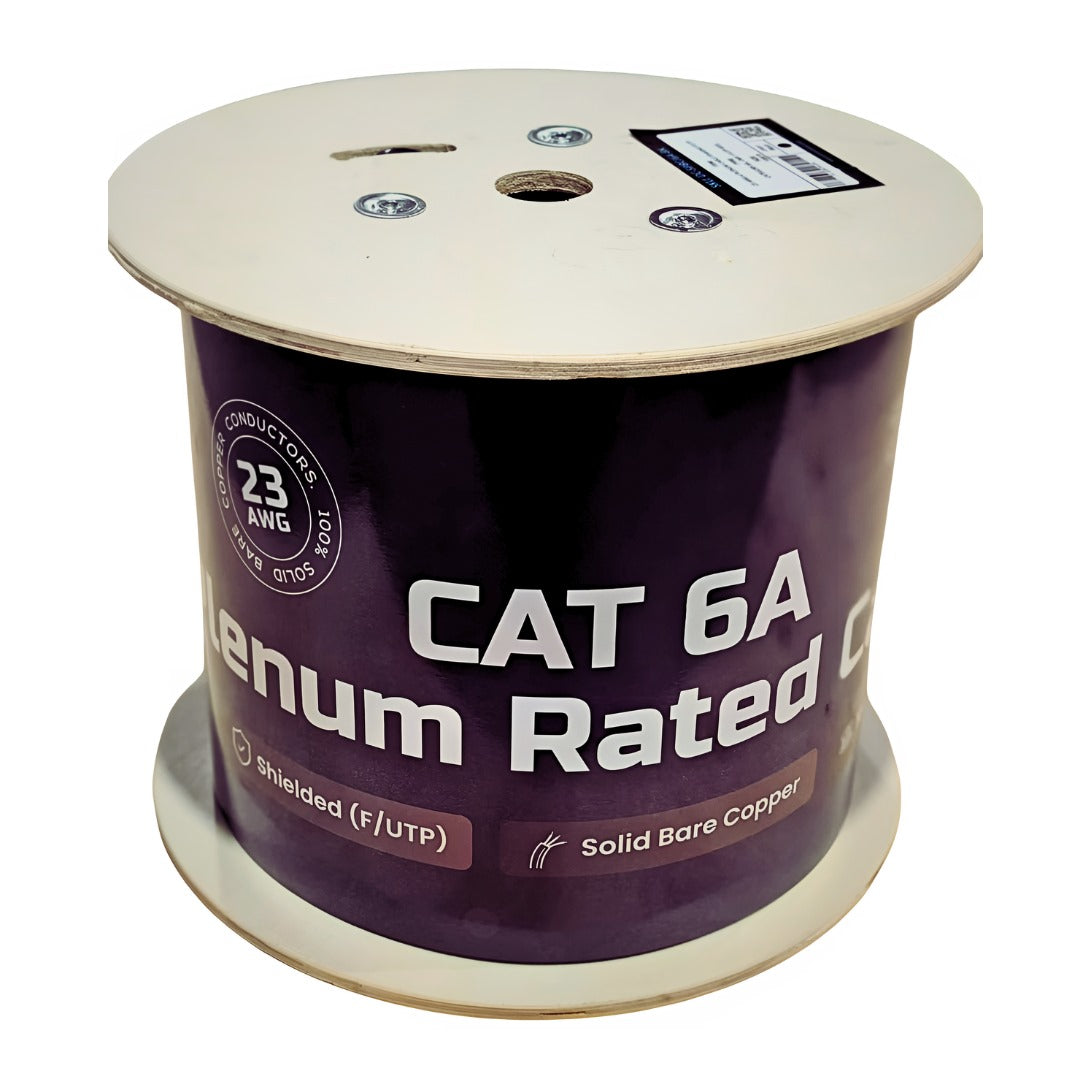 ETL Listed | Cat6a Solid Bare Copper Ethernet Cable F/UTP CMP 100%