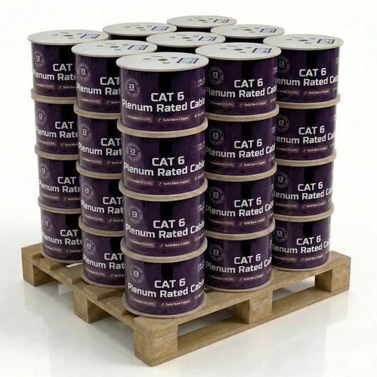 ETL Listed Cat6 F/UTP CMP 100% Solid Bare Copper Ethernet Cable
