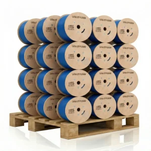 Cat6a Plenum Unshielded Solid Bare Copper 1000 ft Cable - Pallet of 36 Reels